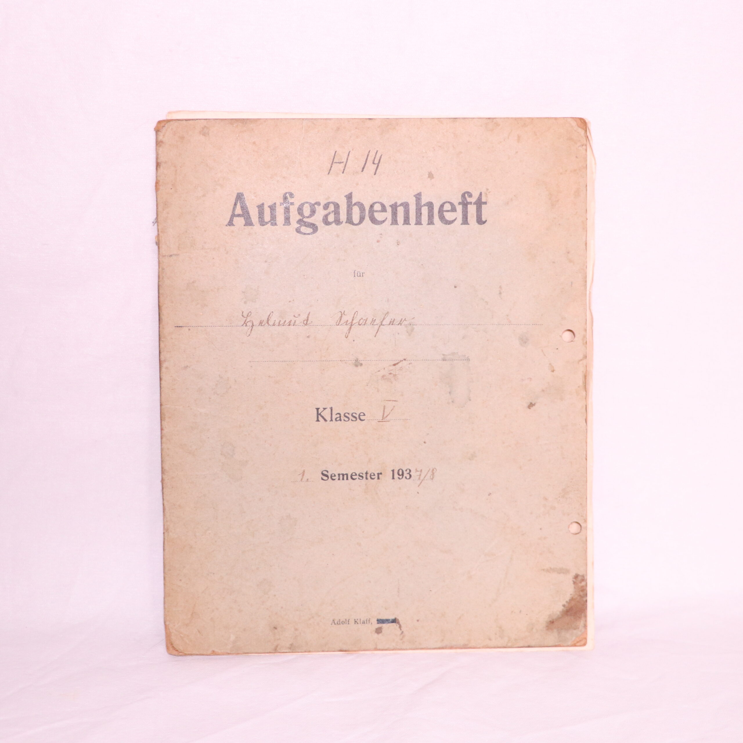 aufgabenheft (harjutuste vihik)