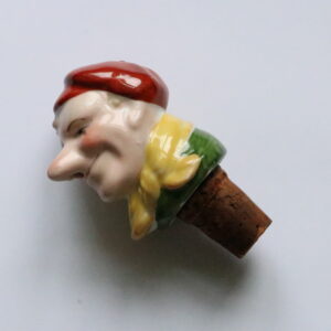 vintage portselanist käsimaalinguga pudelikork